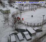 Уборка спортивных площадок в ЮАО